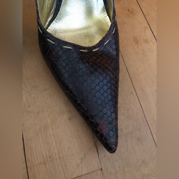 D&G Dolce & Gabbana Brown Heels Size: 39 US: 9 - Picture 2 of 16